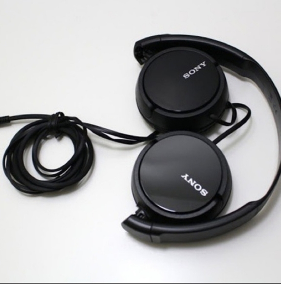 New! SONY Wired On-Ear Headphones ZX Series Black School Kids MDRZX110 3.5mm NIB - Picture 7 of 11